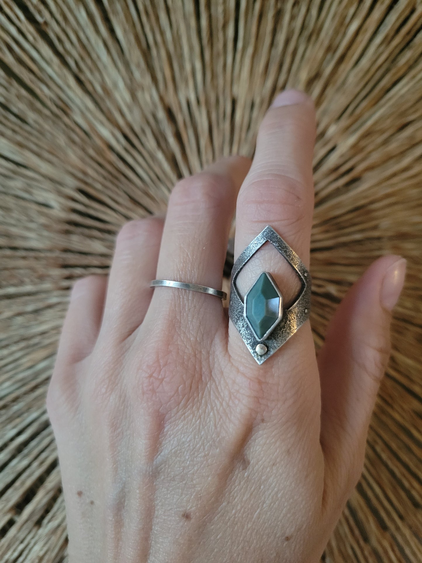 Jasper Shield Ring