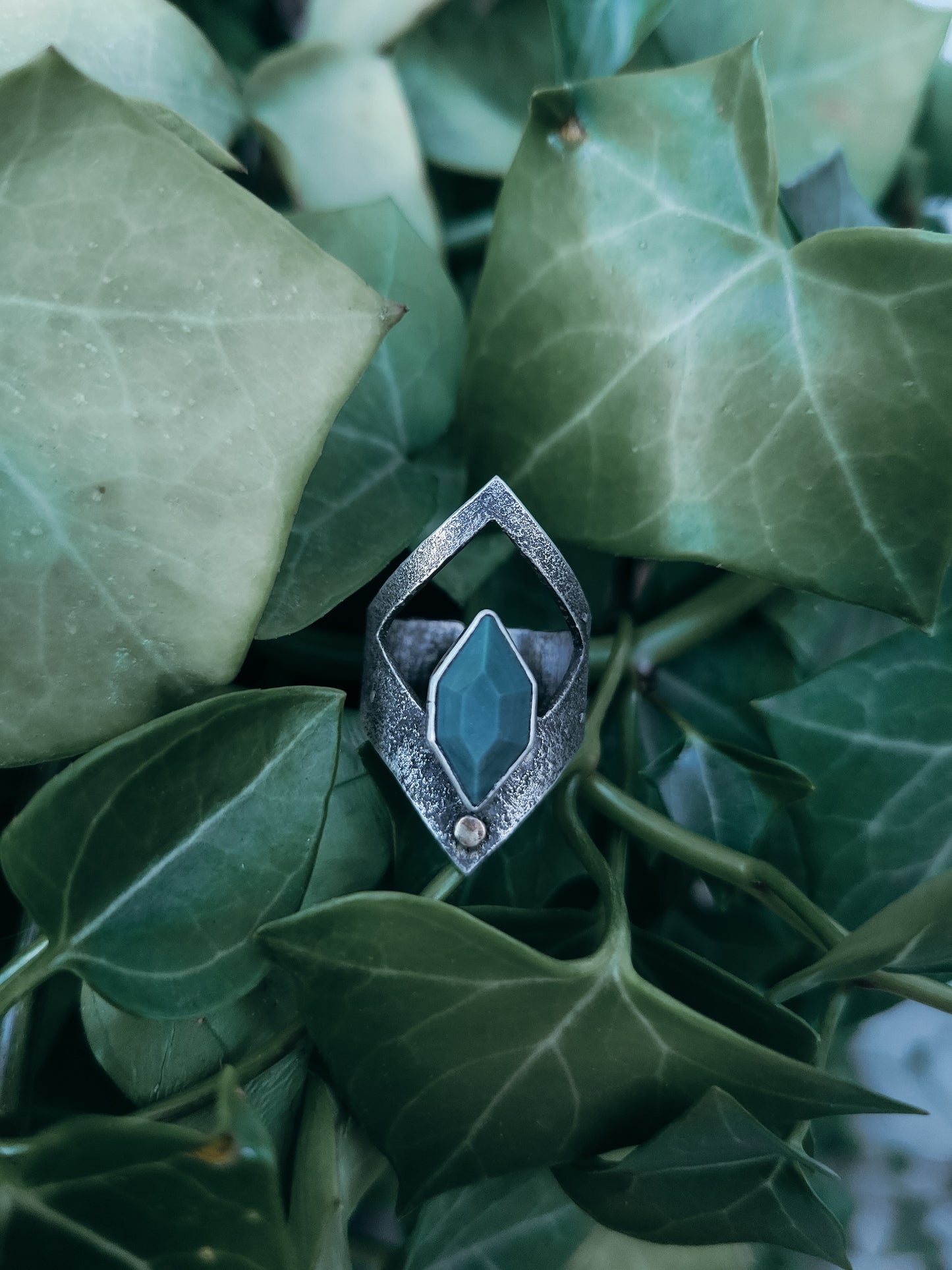 Jasper Shield Ring