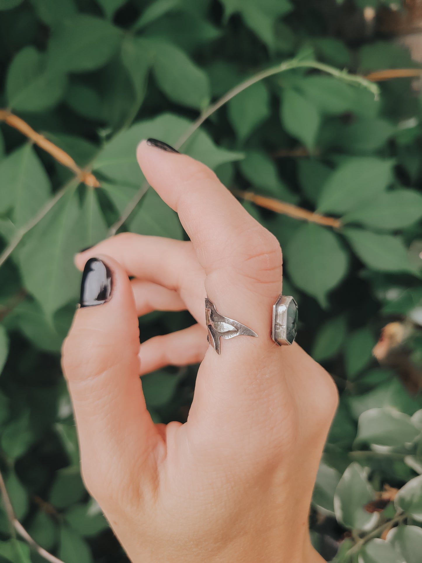 Brazilian Emerald Botanical Ring