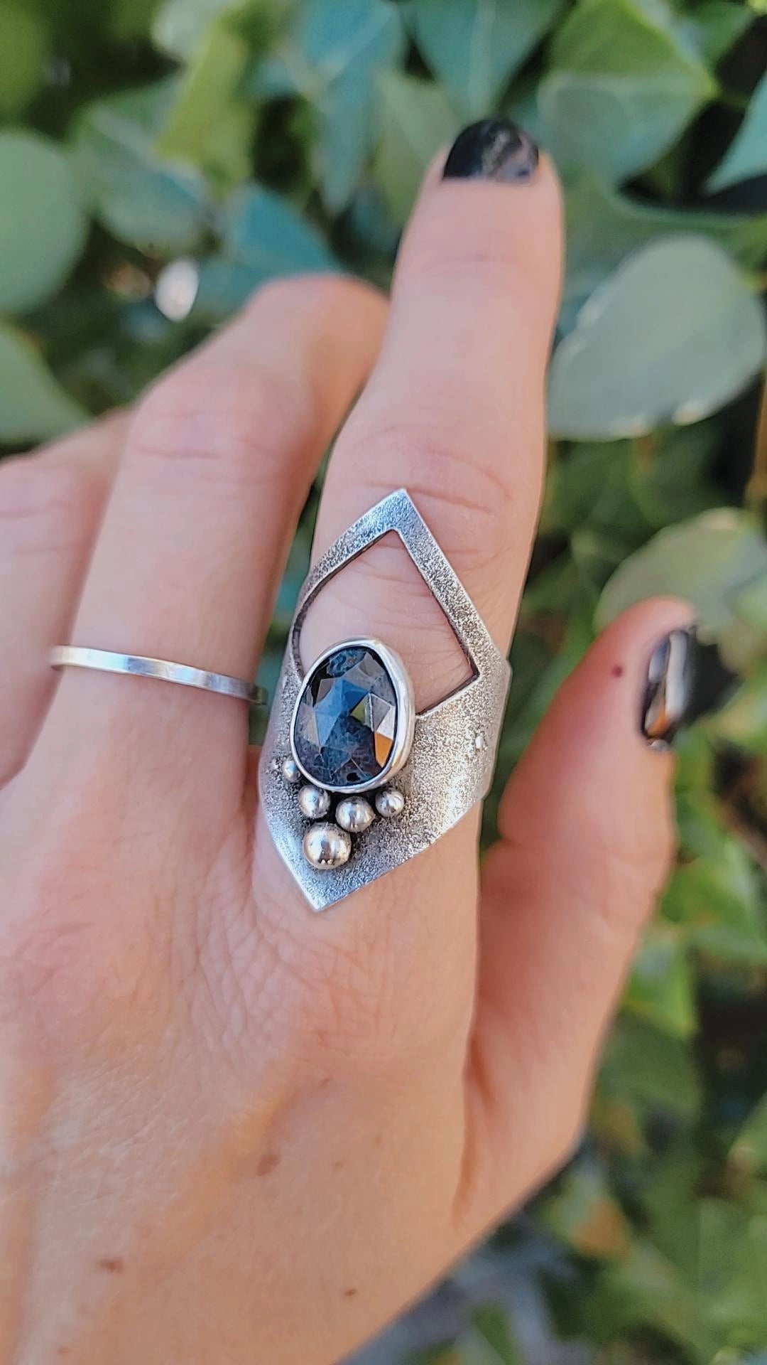 Pietersite Shield Ring