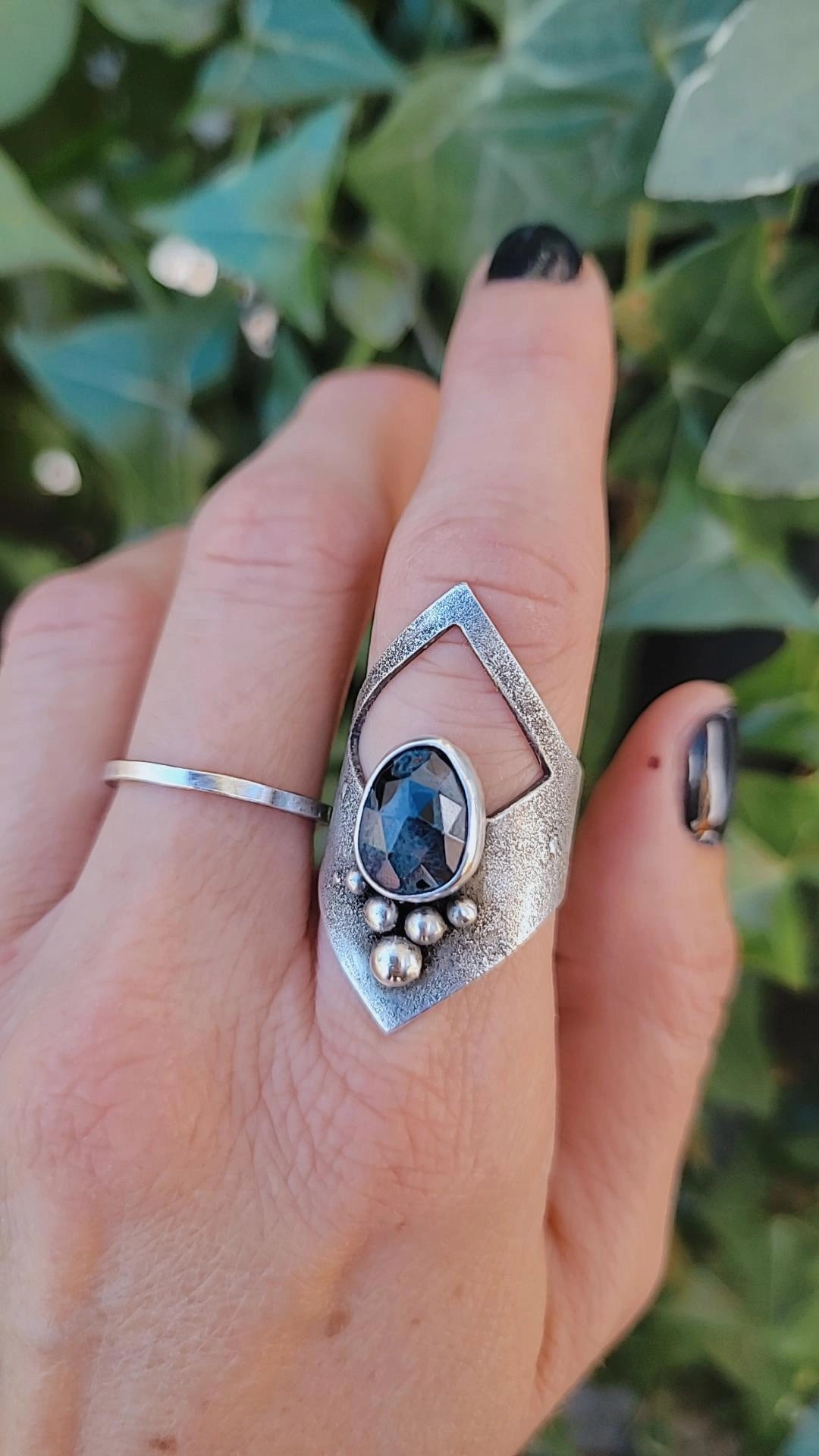 Pietersite Shield Ring