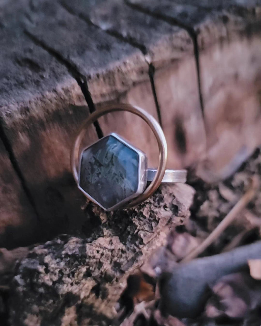 Moss Agate Ring