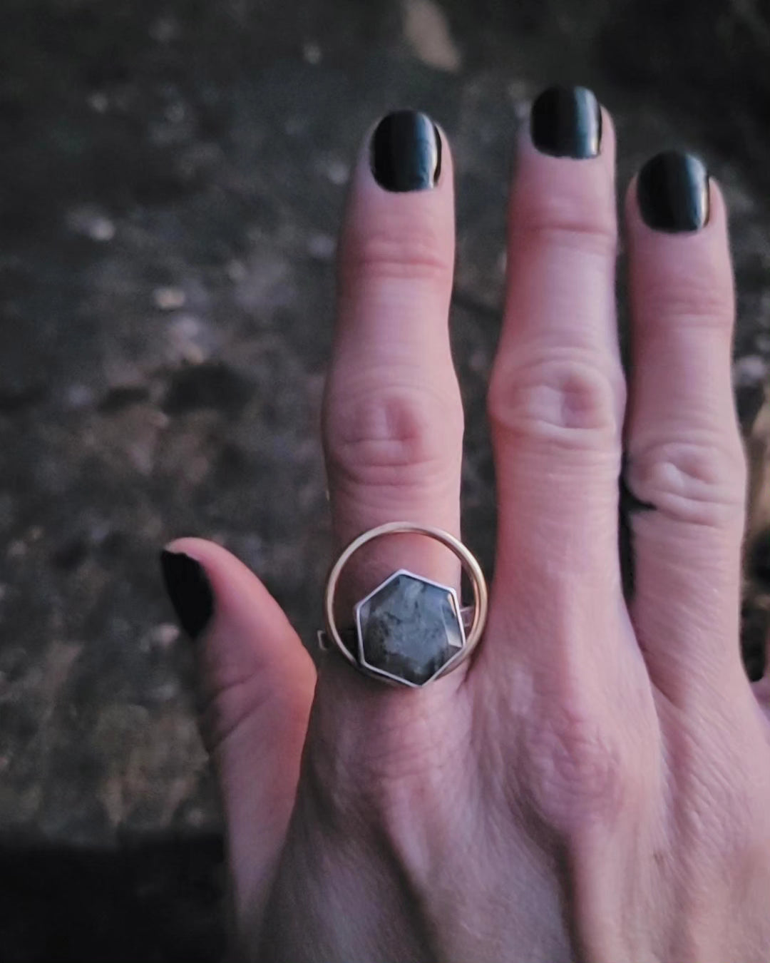 Moss Agate Ring