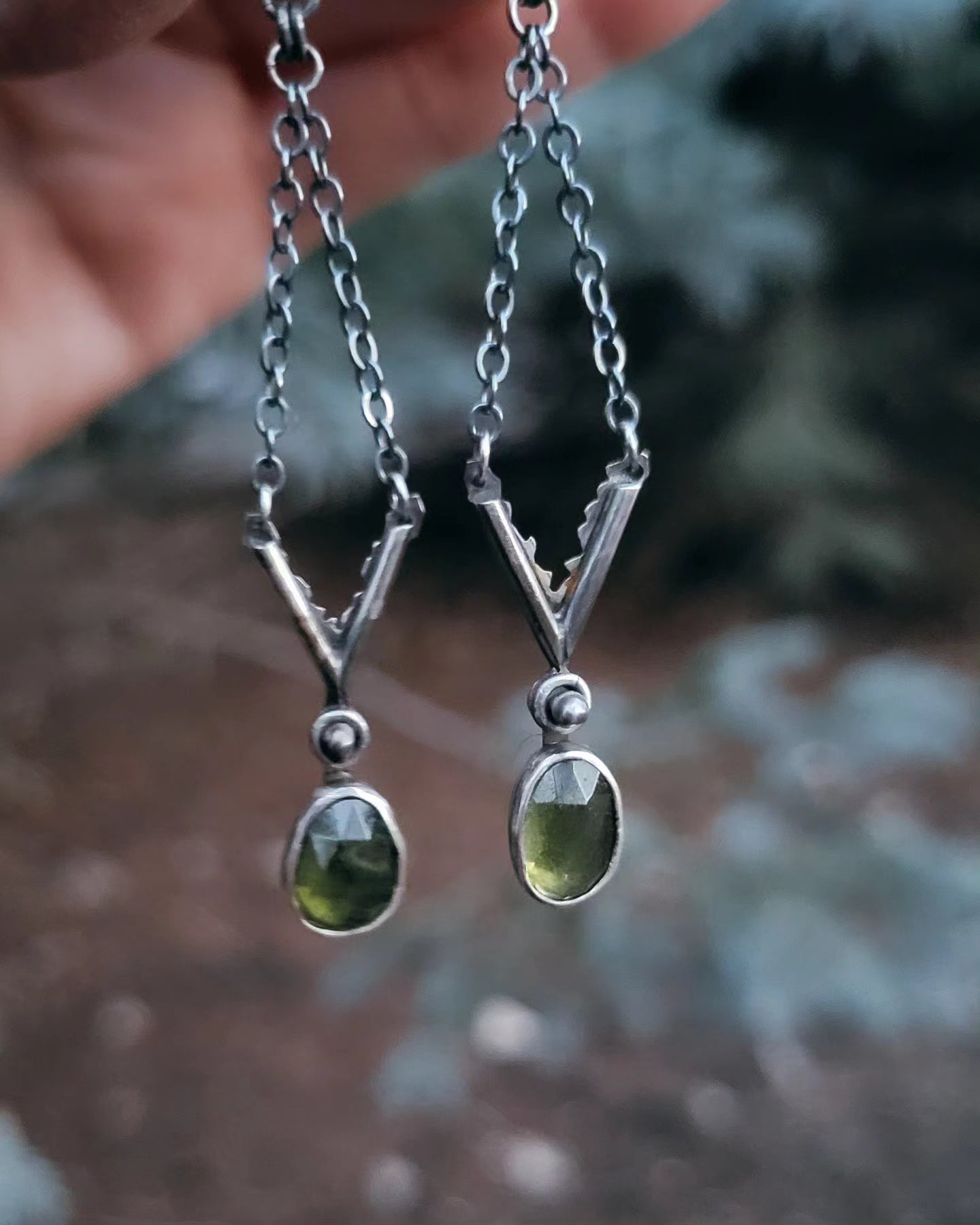 Vesuvianite Earrings