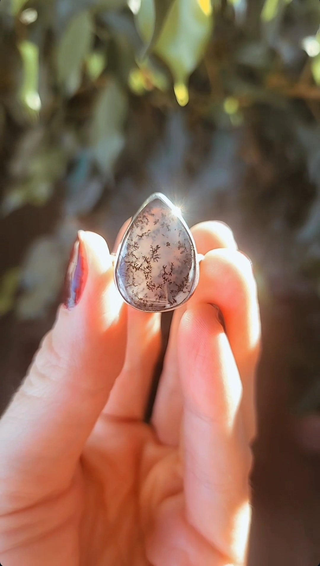 Dendritic Opal Ring