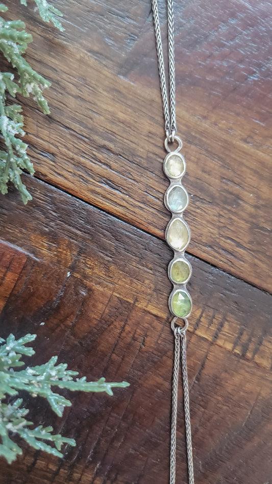 Rainbow Sapphire Lariat