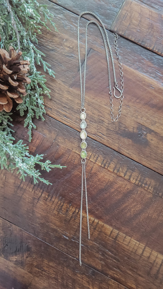 Rainbow Sapphire Lariat