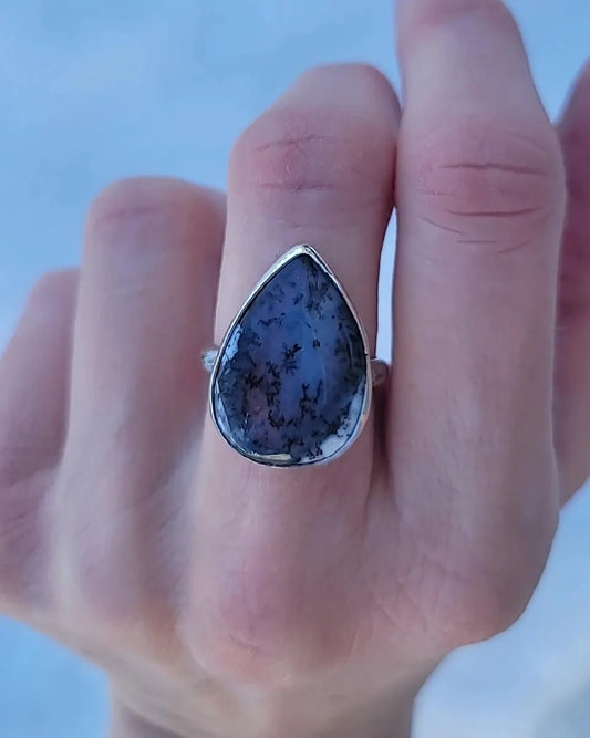 Dendritic Opal Ring