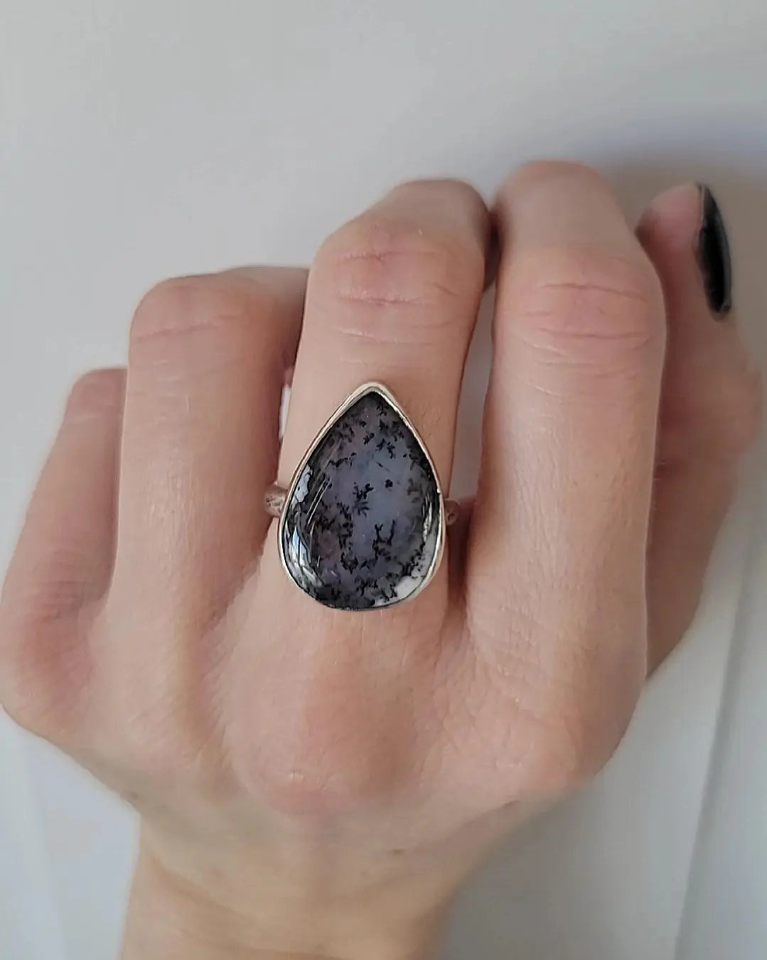 Dendritic Opal Ring